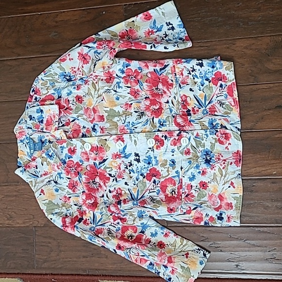 Koret women's textured floral jacket size 12 - Picture 1 of 9